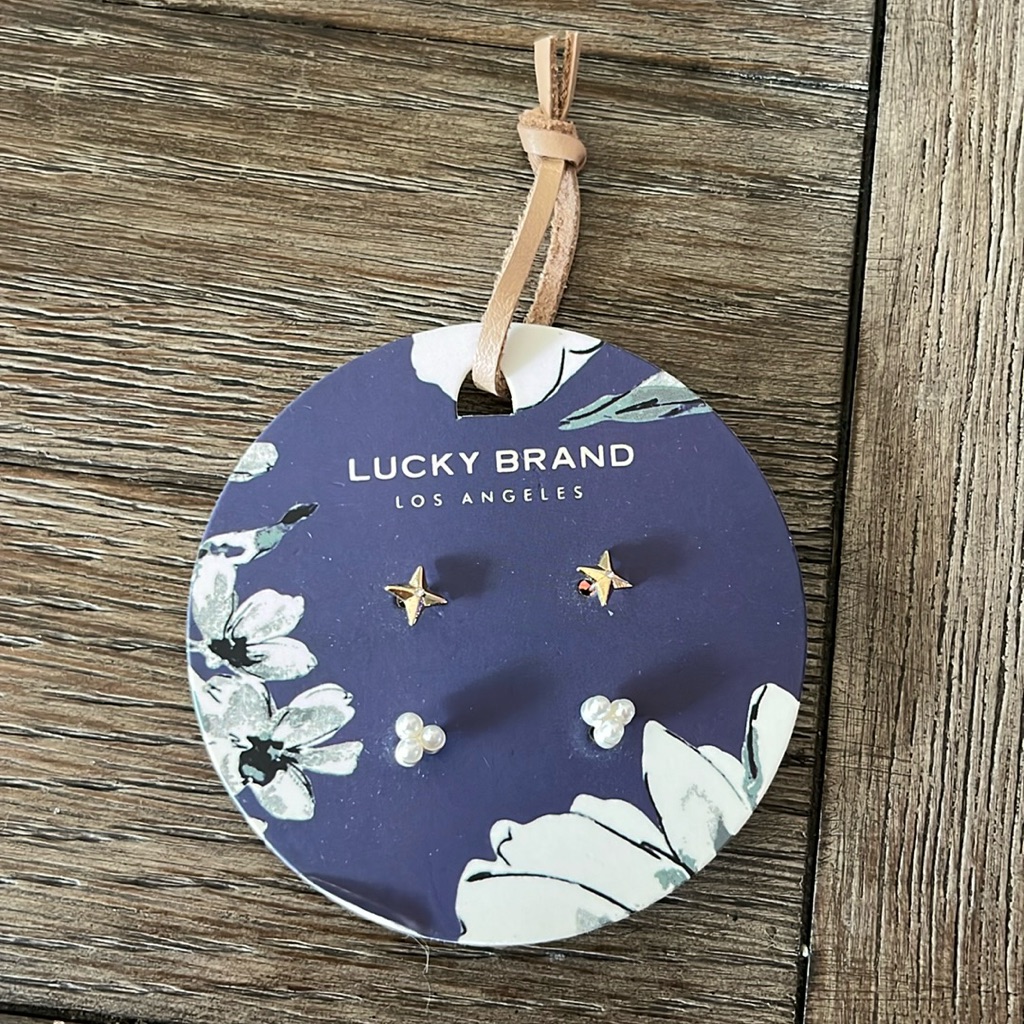 Lucky Brand Set Of Two Earrings Brand New